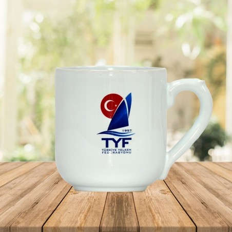 TYF LOGOLU BEYAZ FİNCAN